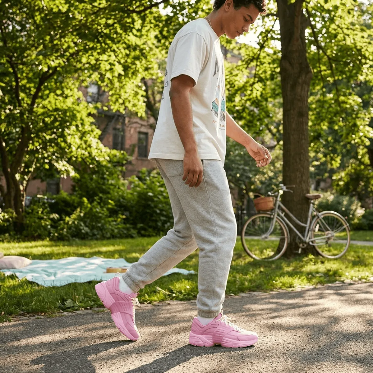AI product photography premium images of sneakers and footwear for a shoe brand