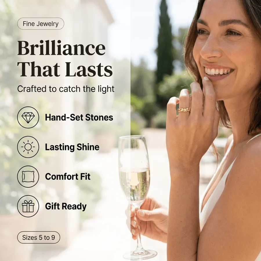AI product photography luxury images of rings, earrings and necklaces for a jewelry brand